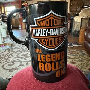 Harley-Davidson Black and Orange Legend Mug